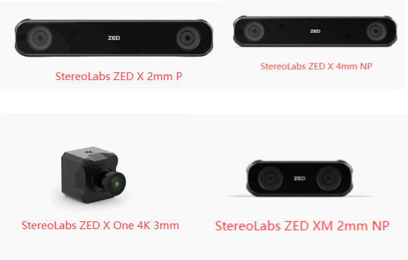 Stereolabs ZED X系列工業立體相機不同鏡頭與用途對比